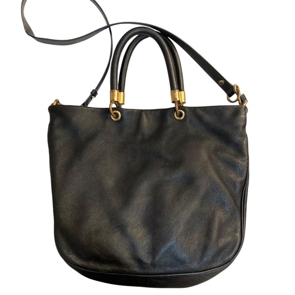 MARC BY MARC JACOBS Pebbled Italian Leather Convertible Crossbody Hobo Bag - Picture 11 of 11